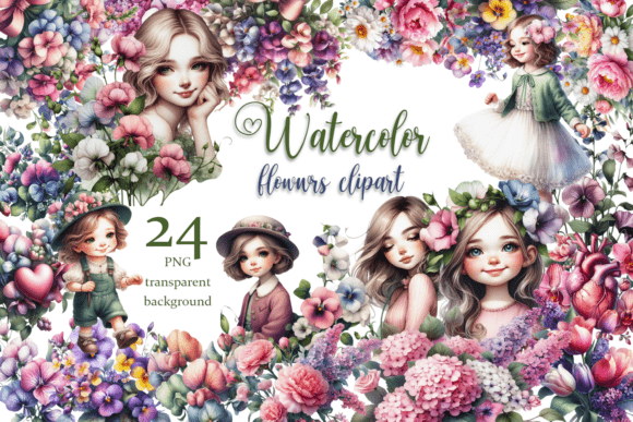 Celebrate Summer with the Watercolor Wild Flower Clipart Bundle