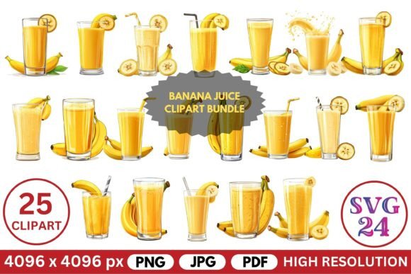 Unlocking Tropical Creativity: A Comprehensive Guide to the Banana Juice Clipart Bundle