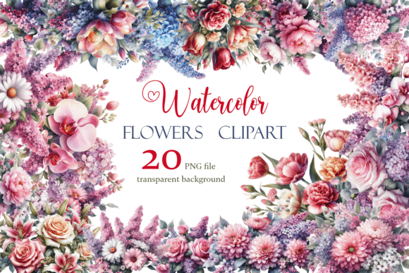 Watercolor Flower Clipart: A Strategic Asset for Visual Branding